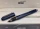 Copy Montblanc M Marc Newson Blue Fineliner Pen Black Clip for sale (6)_th.jpg